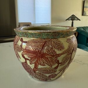 Royal Satsuma Vase with Floral Design